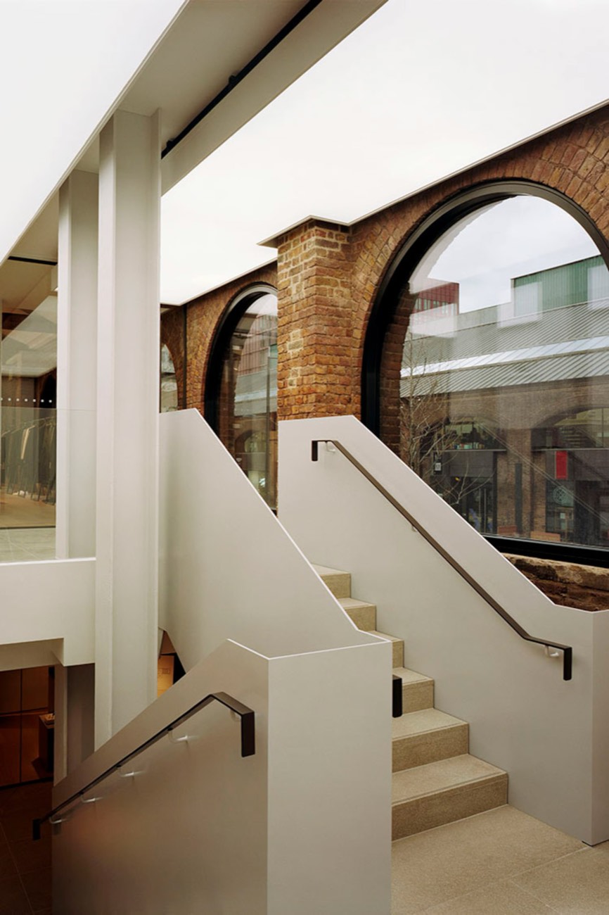 Brick arches and glass at Coal Drops Yard, King's Cross